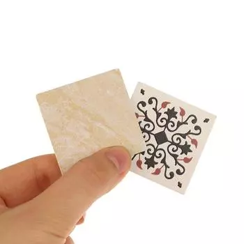 60 шт. 1/12 кукольный домик мини деревянный коллаж напольная плитка имитация ретро обои модель кукольный домик микро сцена строительство реквизит 60pcs