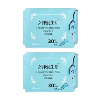 60 шт. = 2 упаковки/лот Анионовые гигиенические прокладки менструальные прокладки женское здоровье любовь анионовые прокладки гигиеническая салфетка гигиенические прокладки 2 pcs