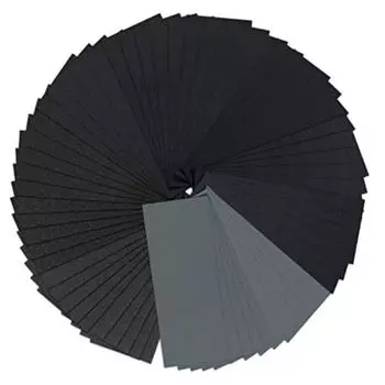 60 шт. 9 X 3,6 дюйма, наждачная бумага для влажной и сухой шлифовки, зернистость 150/240/320/400/600/800/1000/1200/1500/2000/2500/3000 для отделки деревянной мебели, шлифовки металла one-size чёрный