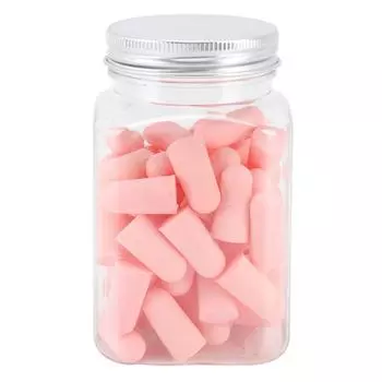 60 шт. беруши губчатые мягкие звукоизолирующие шумоподавляющие беруши для всех шумных мероприятий розовые розовый