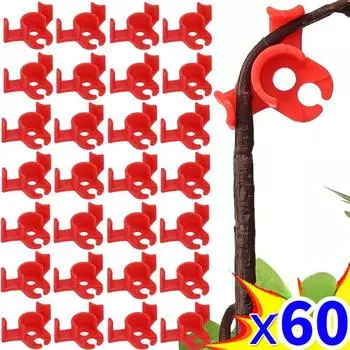 60 шт., гибочный зажим для растений, 90 градусов, низкий стресс, тренировочный зажим, многоразовые зажимы для гибки стеблей садовых растений, аксессуары, аксессуары Green L 5pcs