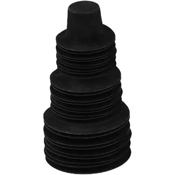 60 шт. Игрушки, милые мини-шляпы, многофункциональные, износостойкие, миниатюрные, подарочные, ПВХ, флокированные, детские аксессуары чёрный