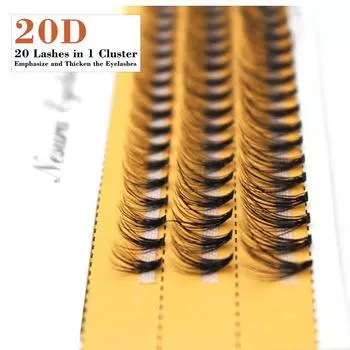 60 шт. индивидуальные ресницы профессиональные накладные ресницы для макияжа искусственные мягкие инструменты для наращивания ресниц 14mm чёрный