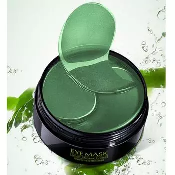 60 шт. коллагеновый гель увлажняющая маска для глаз водоросли увлажняющая зеленая маска для глаз удаление темных кругов мешки под глазами укрепляющие патчи для глаз водоросли увлажняющие маски для глаз