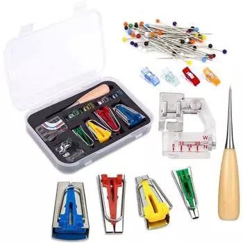 60 шт./компл. аксессуары для бытовой швейной машины DIY лоскутный инструмент наборы для шитья многофункциональный набор швейных коробок 1BOX