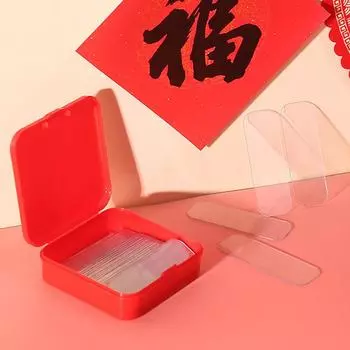 60 шт./кор. двухсторонняя наклейка, прозрачные немаркирующие универсальные клейкие наклейки