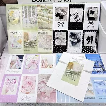 60 шт. корейская коллекция Ins Trend Y2K наклеек для запечатывания, девушка продает открытку, подарочный пузырчатый пакет, упаковка для самолета, декоративная наклейка своими руками розовый