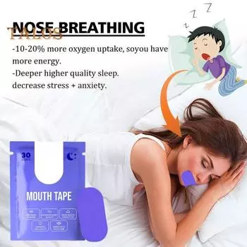 60 шт. лента для сна против храпа, улучшение сна, облегчение заложенности носа, дышащая, гипоаллергенная, безболезненная, удаляющая полоска для рта при апноэ во сне 60pcs