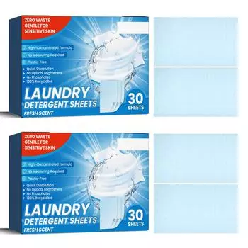 60 шт. листов для стирки с цветочным ароматом, быстрорастворимые, безжидкие, стиральные листы, моющее средство