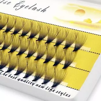 60 шт./лот 20D натуральные ресницы для наращивания, ручная работа, индивидуальные ресницы, макияж, ресницы, изгиб 0,07 C, индивидуальные ресницы, макияж C&0.07mm&9mm