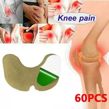 60 шт./лот наколенник обезболивающий пластырь уменьшает воспаление, самонагревающаяся наклейка, защита от холода, экстракт полыни, пластырь для тела 60Pcs