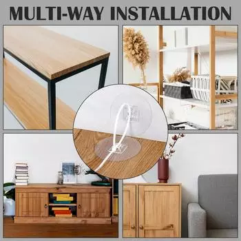 60 шт. мебельных анкеров без сверления, улучшенные мебельные ремни для защиты ребенка, самоклеящиеся, надежные, 168 фунтов, мебельные ремни для предотвращения