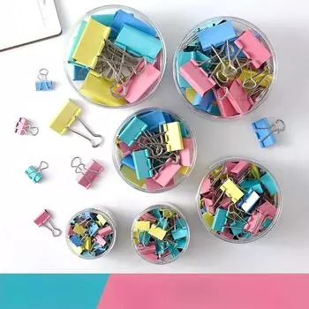 60 шт. Металлическая скрепка для бумаги 15 мм Цветная скрепка для бумаги