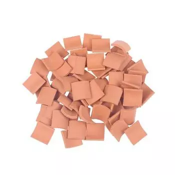 60 шт. мини-черепица для ландшафтного дизайна, миниатюрная плитка для кукольного домика 1/16 15*15mm серый