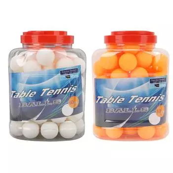 60 шт. Мячи для настольного тенниса Профессиональный стандартный высокопроизводительный высокоэластичный комплект мячей для настольного тенниса White