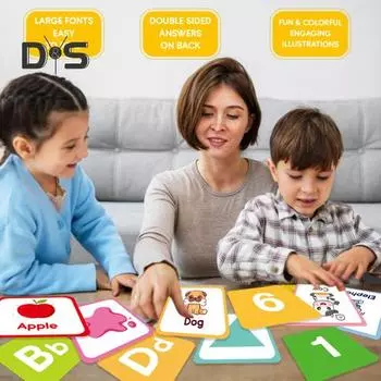 60 шт./набор детских флеш-карточек ABC Алфавит Английские слова Форма Цвет Цифры Животные Дошкольное обучение Малыши Мальчики Девочки Образовательные Познавательные A