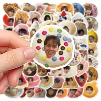 60 шт. Наклейки с персонажами K-pop Мем Фанаты Граффити Декаль Сделай сам Телефон Чемодан Ноутбук Декоративная наклейка Игрушка Подарок