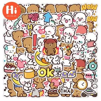 60 шт. новые наклейки, милые наклейки для ноутбука, наклейки для мобильных телефонов