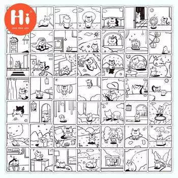 60 шт. новые наклейки, милые наклейки для ноутбука, наклейки для мобильных телефонов