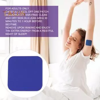 60 шт. пластырей для сна, натуральные растения, быстродействующие пластыри для улучшения сна, портативные, для путешествий, для мужчин и женщин, для снятия усталости тела, для глубокого сна 60pcs
