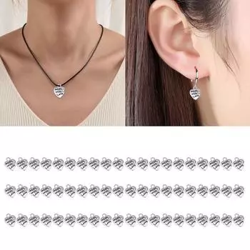 60 шт. Подвеска в форме сердца с любовью 12x10 мм, тибетские антикварные серебряные подвески, изготовление ювелирных изделий своими руками, ручная работа