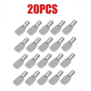 60 шт. Полка Шкаф Ламинированная доска Штифт Стекло Никелированный штифт Фиксированный кронштейн Мебельная фурнитура Кронштейн Кронштейн для полки