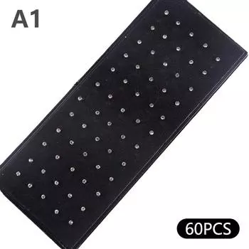 60 шт. Прямые изогнутые серьги для носа, набор колец для носа, набор изогнутых колец для носа