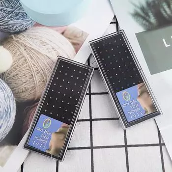 60 шт. Прямые изогнутые серьги для носа, набор колец для носа, набор изогнутых колец для носа разноцветный