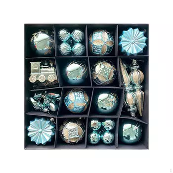 60 шт. Рождественские украшения Подвески Снежинки Шары для свадьбы Rose Gold Champagne