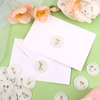 60 шт. самоклеящиеся наклейки из воска для свадебных конвертов сухие цветочные восковые палочки для печати на свадьбах Baby S Breath наклейка из воска для печати на свадьбах B