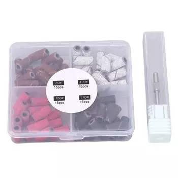 60 шт. шлифовальная лента для удаления омертвевшей кожи, аксессуары для маникюра, шлифовальные ленты для электрической дрели для ногтей