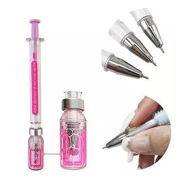 60 шт. шприц гелевая ручка имитация вакцины устраняет вирус инъекционный шприц гелевая ручка реалистичный шприц нейтральная ручка 0,5 мм black