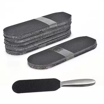 60 шт./упак. шлифовальная ткань для ног, замена для ухода за ногами для педикюра, рашпиль для ног чёрный