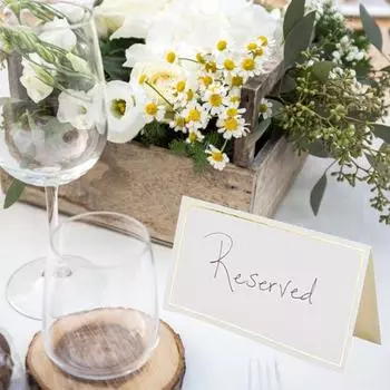 60 шт., золотая фольга, граница, свадебные открытки, званые ужины, настольные карты, палатка, эскорт, имя золотистый