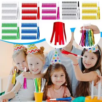 60 шт. золотых шумелок, металлические шумелки с кисточками для новогодней вечеринки One Size