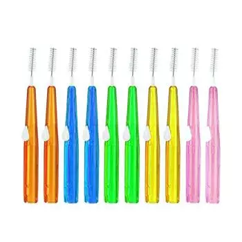 60 шт., зубочистки, межзубные щетки, зубная нить, щетка для гигиены полости рта, дополнительные размеры 1