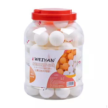 60 штук шариков для настольного тенниса для любительской игры и тренировок White