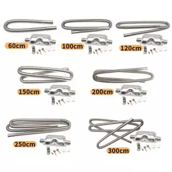 60 см 100 см 120 см 150 см 200 см 250 см 300 см Воздушный дизельный стояночный обогреватель Трубка Газовый вентиляционный шланг для воздушного дизельного автомобильного обогревателя Комплект