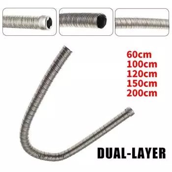 60 см-200 см 24 мм двухслойный нагреватель выхлопной трубы из нержавеющей стали для Webasto Eberspacher Air Diesel нагреватель выхлопной шланг трубки