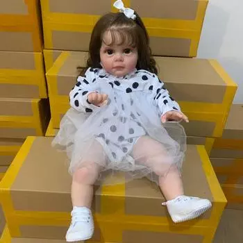 60 см 3D краска с кожей с венами, мягкий силикон, милая кукла реборн, игрушка для девочек, коллекция принцессы для малышей Bebe Artist