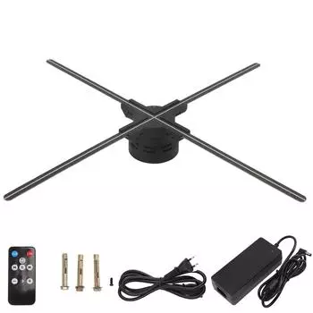 60 см 8G 3D голографическая проекционная рекламная машина Naked Eye 3D голографический проекционный вентилятор для