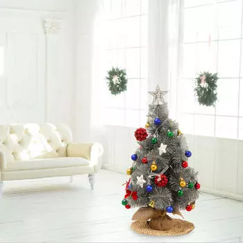 60 см DIY Мини Рождественская елка с подсветкой Настольное украшение Искусственные ветки Простая установка