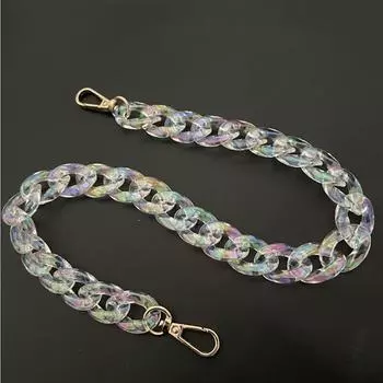 60 см длинная панель, широкая цепочка для сумки, популярная расширенная универсальная сменная цепочка, аксессуары, модные иностранные аксессуары из АБС-пластика 60cm разноцветный