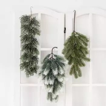 60 СМ Искусственные Растения Рождественская Лоза Настенные Новогодние Украшения Домашний Сад Свадебная Комната Скрапбукинг Поддельные Цветы