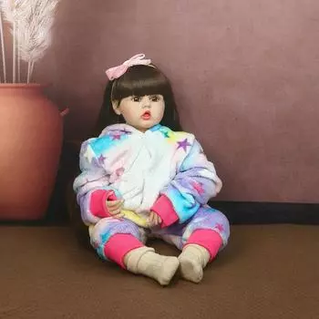 60 см Кукла-реборн для новорожденных Куклы-реборн Моделирование младенцев-реборн Настоящие детские игрушки Искусственные детские игрушки