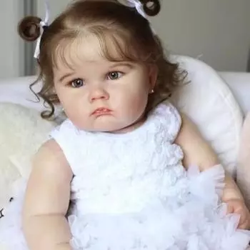60 см кукла-симуляция девочка-младенец возрождение детская игрушка-компаньон кукла 60cm белый