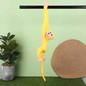 60 см пищащая длинная рука хвост обезьяна кукла мягкая игрушка детская коляска постельное белье спальные игрушки украшение дома шторы подвесная кукла