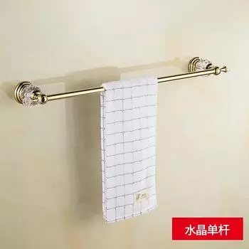 60 см вешалка для полотенец для ванной комнаты, держатель для полотенец, прочная нержавеющая сталь, золотистый кристалл, украшения, аксессуары для ванной комнаты