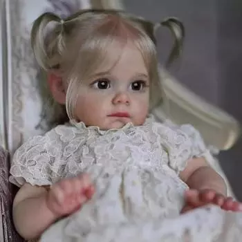 60 см женская кукла-перерождение с тканевым телом, милая девочка, мягкая виниловая кукла-имитация, детская игрушка в подарок золотистый