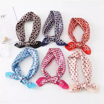 60 см женский новый универсальный искусственный шелковый защитный солнцезащитный маленький квадратный шарф профессиональный платок на голову 60x60cm